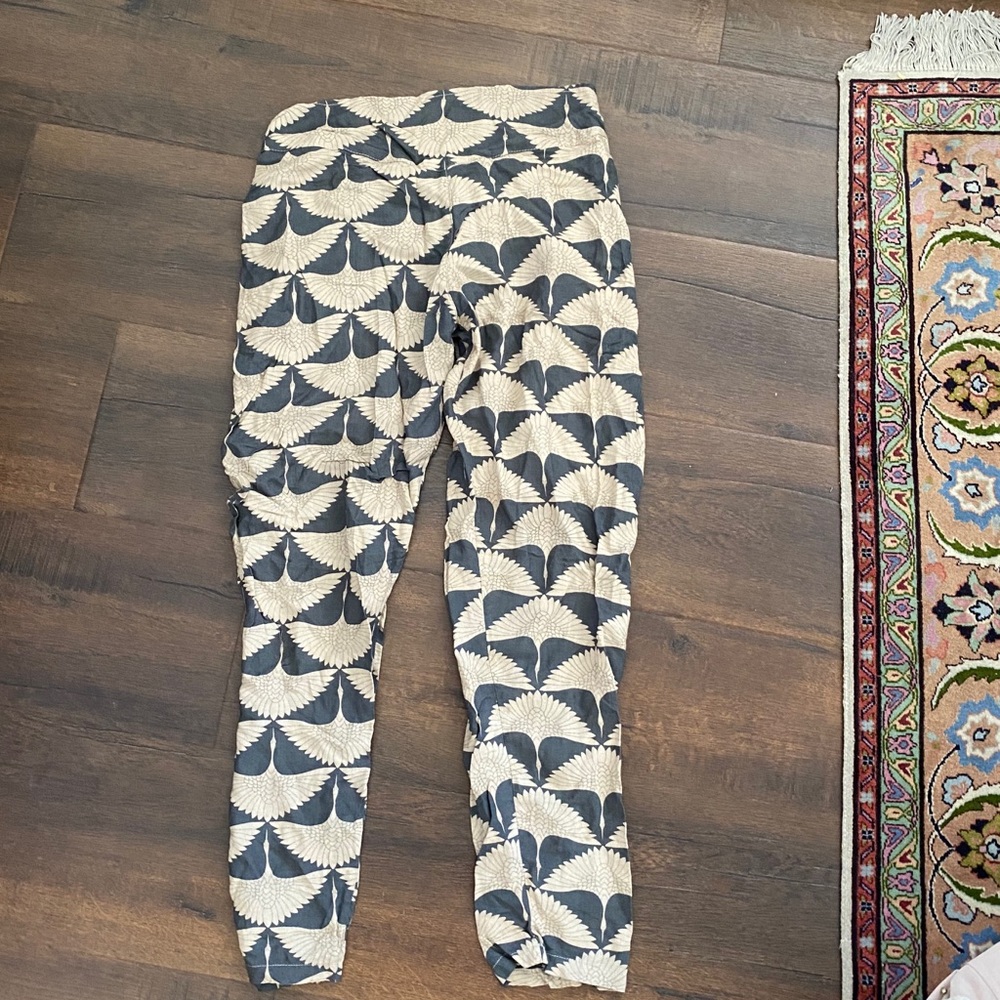 Patterned Stretchy Work Pants - image 1